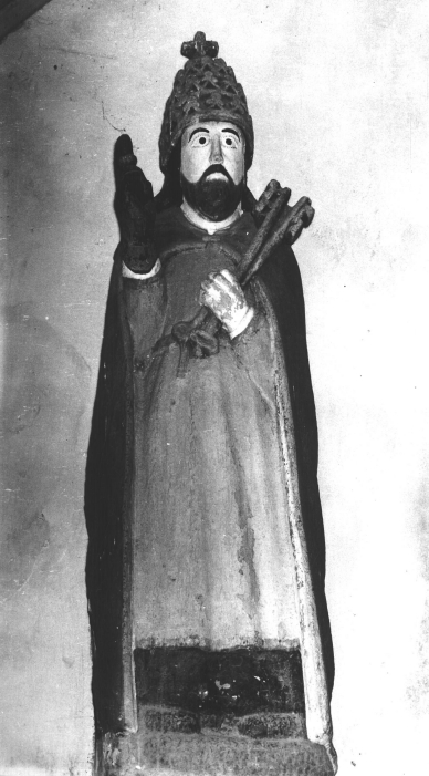 Statue (d'applique, grandeur nature) : saint Pierre, chapelle Saint Pierre (Callac)