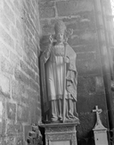 Statue (d'applique, figure colossale) : saint Germain, chapelle Saint-Germain (Plogastel-Saint-Germain)