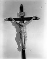 Croix : Christ en croix, chapelle Saint-Michel (Guidel)