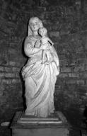 Statue (demi-nature) : vierge à l'enfant, chapelle Saint-Etienne, l'Ormeau (Guignen)
