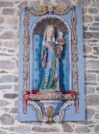 Statue : Vierge à l'Enfant, chapelle Saint-Léon (Glénac fusionnée en La Gacilly en 2017)