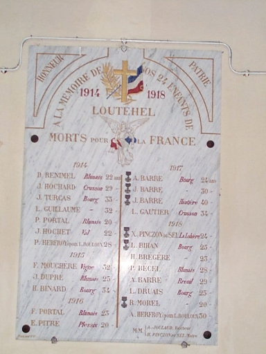 Plaque commémorative