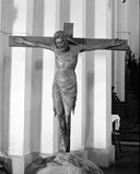 Statue (d'applique, petite nature) : christ en croix, église paroissiale Saint-Sulpice (Saint-Sulpice-des-Landes)