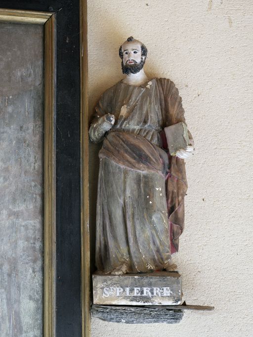 Statue : Saint Pierre, chapelle Saint-Barnabé (Sérent)
