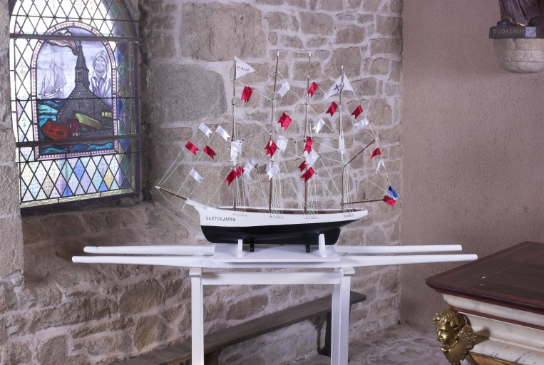Maquette : Quatre-mâts barque le Santez-Anna