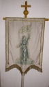 Bannière de procession : Jeanne d'Arc