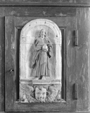Relief : le Christ bénissant, église paroissiale Saint-Justin (Guiler-sur-Goyen)