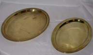 Ensemble de 2 plateaux de communion