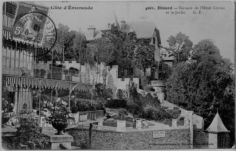 Maison, hôtel de voyageurs dite Villa Crystal, dite Crystal Casino, dite Crystal Hôtel, 15 rue de la Malouine (Dinard)