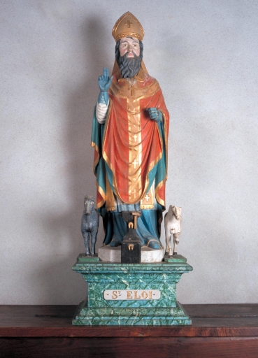 Ensemble de deux statues : saint Cornély et saint Eloi
