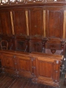 Décor de choeur : lambris de demi-revêtement, 2x6 stalles, 2 bancs de choeur