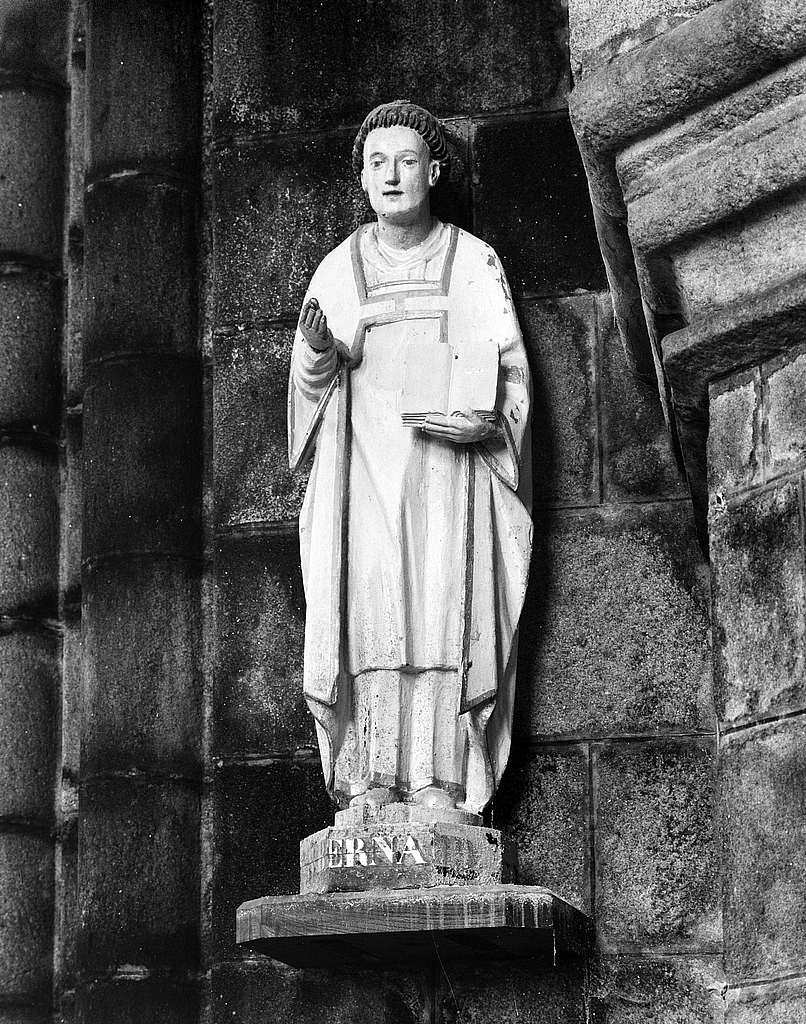 Statue (d'applique, petite nature) : saint Bernard, chapelle Notre-Dame-du-Kreisker (Saint-Pol-de-Léon)