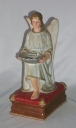Statuette-tronc : Ange assis