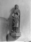 Statue (petite nature) : saint Bernard, chapelle Saint-Hervé (Gourin)