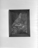 Tableau (tableau de chevalet) : saint Augustin, abbaye de Chanoines (Fougères)