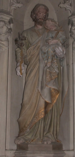 Statue : Saint Joseph et l'Enfant
