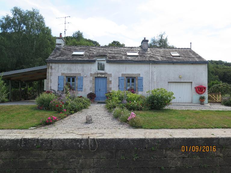 Canal du Blavet, maison éclusière n°18, Sainte-Barbe (Baud)