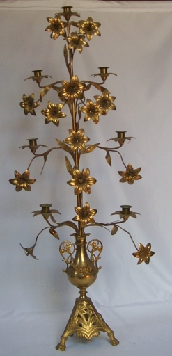 Ensemble 1 de 4 chandeliers d'église