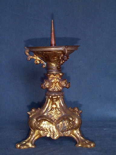 Ensemble 3 de 4 chandeliers d'autel