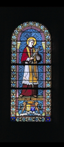 Verrière à personnages de la baie 103 : saint Charles Borromée