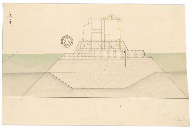 Fort (4e quart 17e siècle ; projet) puis balise en fer puis tourelle en maçonnerie du Mengant (goulet de Brest), la Roche Mengant (Roscanvel)