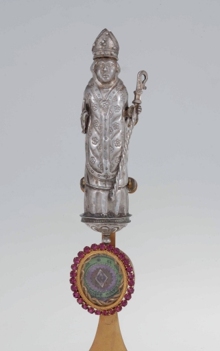 Statue-reliquaire (statuette de saint Blaise)