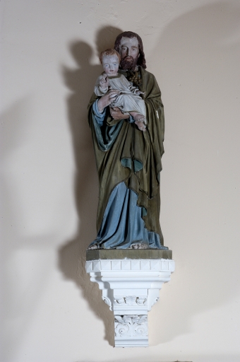 Statue sur culot : saint Joseph et l'Enfant