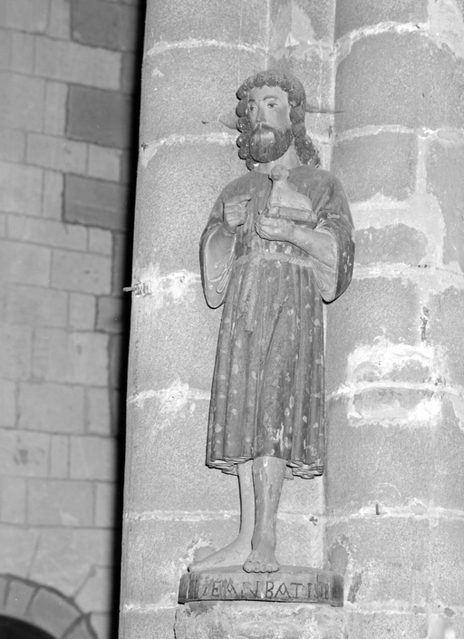 Statue : Saint Jean-Baptiste, église Saint-Armel (Ploërmel)