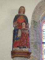 Groupe sculpté : sainte Anne dite sainte Anne des bois, chapelle Saint-Albaud (Berné)