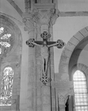 Statue (d'applique, petite nature) : Christ en croix, église paroissiale Saint Pierre (Plogastel-Saint-Germain)