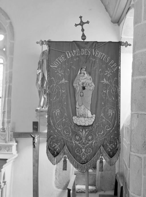 Bannière de procession, chapelle Saint-André (Cléguérec)