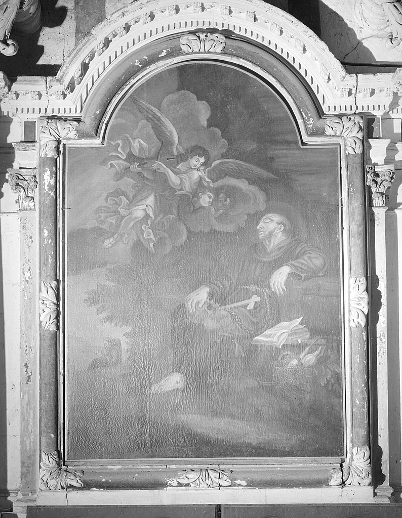Tableau : saint François d'Assise, église paroissiale Saint-Pierre-es-Liens (Plescop)