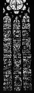 Verrière à personnages de la maîtresse-vitre : L'Eucharistie, église paroissiale Saint-Pierre (Plouescat)