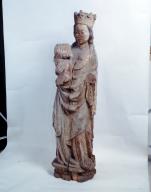Statue (petite nature) : Vierge à l'enfant dite Notre-Dame-de-la-Clarté (n° 2), chapelle de la Trinité (Quéven)