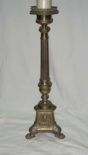 Ensemble 2 de 6 chandeliers d'autel