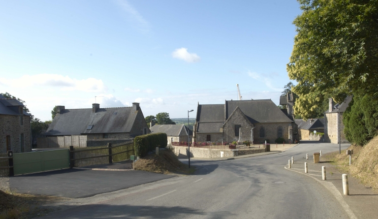 Le village de la commune de La Chapelle-Saint-Aubert