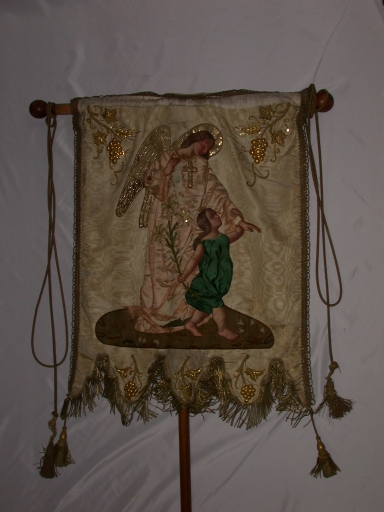 Bannière de procession : Immaculée Conception, Ange gardien