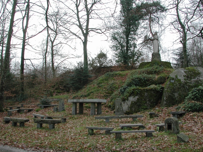 Ensemble cultuel de Notre-Dame du Rosaire, près de la Ville Pion (Lanhélin fusionnée en Mesnil-Roc'h en 2019)