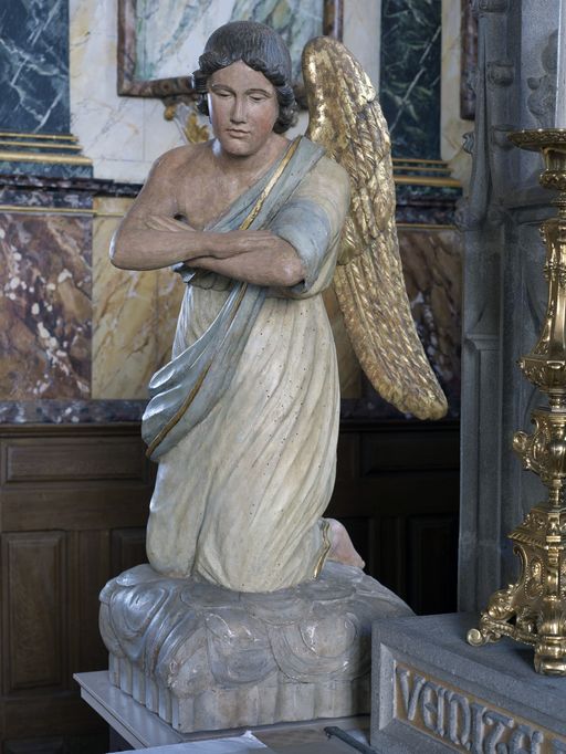 Ensemble de 2 statues : Anges, église Saint-Pierre (Sérent)