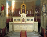 Ensemble du maître-autel 1 : autel, tabernacle, exposition, 3 degrés d'autel