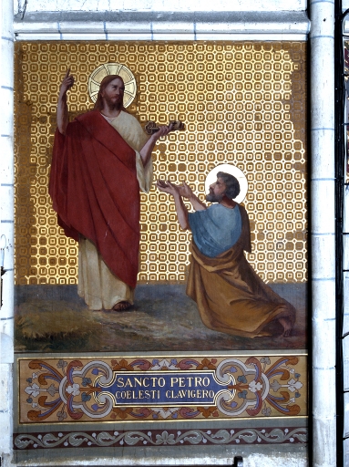 Peinture monumentale : Don des clés à saint Pierre, Martyre de saint Paul