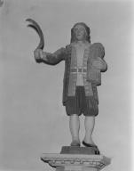 Statue (petite nature, d'applique) : saint Isidore de Madrid, église paroissiale Saint-Patern (Séné)