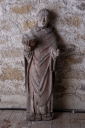 Statue de saint moine