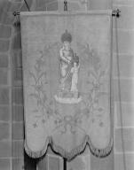 Bannière de procession : saint Paterne de Vannes, sainte Anne, église paroissiale Saint-Patern (Séné)