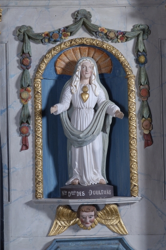 Statue : Notre Dame des Douleurs, la Madeleine (Pluméliau fusionnée en Pluméliau-Bieuzy en 2019)