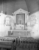 Ensemble de l'autel de la Vierge : autel, tabernacle, retable, 3 gradins d'autel, degrés d'autel, église paroissiale Notre-Dame (Malansac)