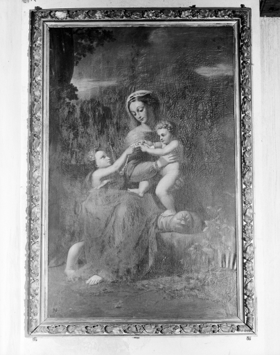 Tableau : Vierge à l'Enfant avec saint Jean Baptiste, dite Vierge de Novare