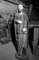 Statue (d'applique, petite nature) : saint Joachim, église paroissiale Saint-Annouarn (Peumérit)