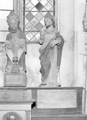 Statue (petite nature) : saint Barthélémy, chapelle de la Trinité (Ploërdut)