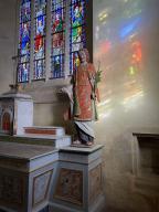Statue : Saint Étienne, chapelle Saint-Gobrien (Saint-Servant-sur-Oust)